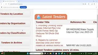 how to search tender on mahatenders portal |