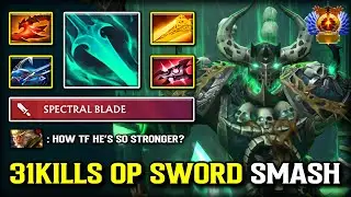ЭПИЧЕСКИЙ 31 УБИЙСТВО OP SWORD SMASH Wraith King | Сборка Armlet + Radiance | Даже Вуконг не выжи...