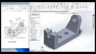 27.Anchor Bracket in Solidworks 3D Tutorial l SOLIDWORKS TUTORIAL 