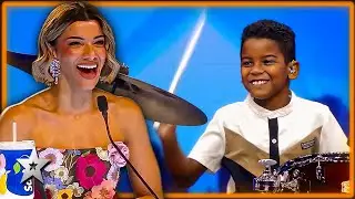 Young Drummer Jams to Michael Jackson & Bruno Mars! | Kids Got Talent