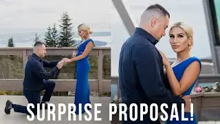 Romantic Surprise Proposal at Grouse Mountain, Vancouver