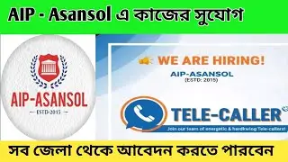 AIP- Asansol job 2026. Job opportunities in Asansol 2026. #jobvacancy #job #telecallingjobs 
