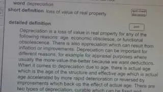 depreciation Real Estate License Exam Study Guide AgentExamPass.com