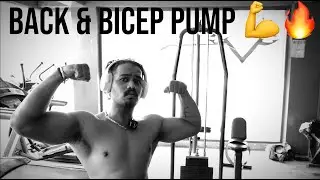 Back & Lats Workout + Bicep Pump | 50kg Dumbbell Row Challenge 💪🔥