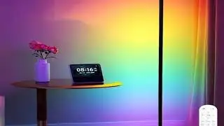 RGB LED smart modern floor lamp music synchronization 16 million DIY color change suitable for gamin