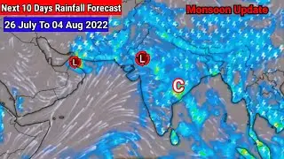 10 Days Rainfall Forecast India|Pakistan Weather Update|Monsoon 2022|Weather Zone