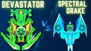 Alien Shooter Devastator vs Spectral Drake Ship | Epic Battles Of History In 4K Quality Resolution