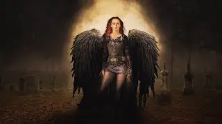 Dark Angel Wings Photoshop Manipulation Tutorial | Fantasy Photo Effects
