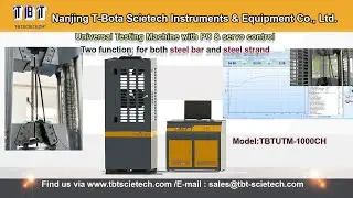 TBTUTM-1000CH Universal Testing Machine with PC&Servo Control for Steel Bar and Steel Strand