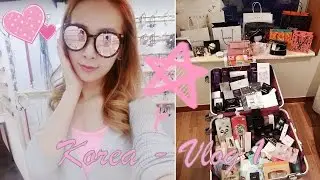 SHOPPING IN KOREA ♥ VLOG 1 - ARRIVING IN SEOUL, SHOPPING AND FOOD IN MYEONGDONG ♥