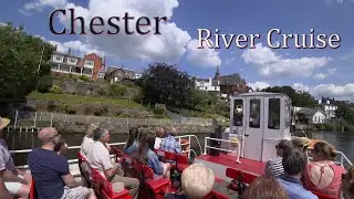 Views along River Dee on Chester River Cruise, England