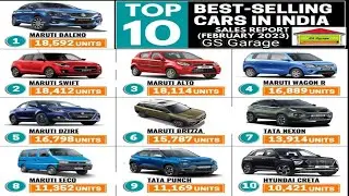 Top 10 Best Selling Cars in February 2023 | February 2023: The Top 10 Best Selling Cars