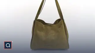 American Leather Co. Auburn Leather Triple Entry Tote | QVC