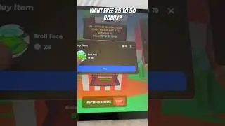 FREE 25 TO 50 ROBUX👑💶💶 (Real Method) #viral #trend #shorts #freerobux #plsdonate