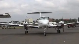 Safarilink flight, Nairobi to Maasai Mara, Kenya
