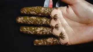 Finger mehndi design simple front hand mehndi design 