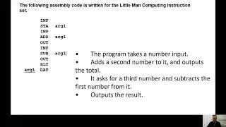 A Level Computing - Example Assembly Language