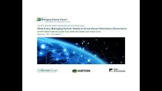 The MPF Webinar Series - 