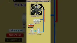 Exhaust Fan Reverse Forward Connection #electronic #shorts