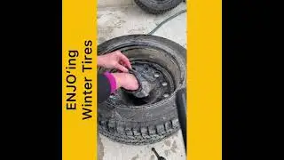 Cleaning Winter Tires with ENJO LAURIECONVAYENJO-Canada