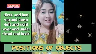 POSITIONS OF OBJECTS for PRESCHOOLERS