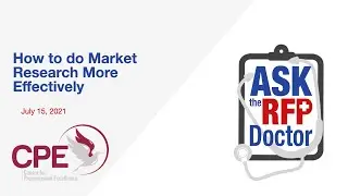 How to do Market Research More Effectively - RFP Doctor