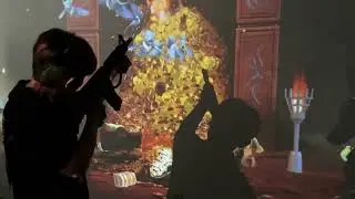 Large screen wall interactive shooting games 3walls interactive projection gun touch high precision
