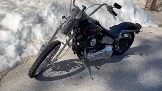 Harley Davidson Springer Ride To Crystal Lake Cafe (Highway 39)