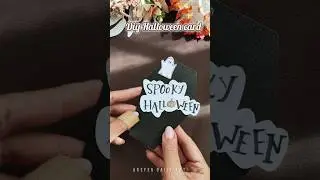 diy Halloween card idea|Halloween craft 👻