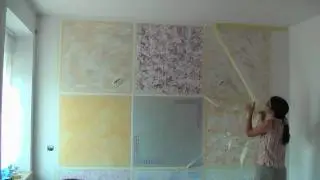 Kreative Wandgestaltung - Wischtechnik, Lasurtechnik - Wand streichen - Farbe - Schablone