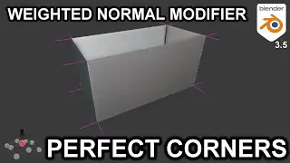 Create Perfect Corners in Blender - Weighted Normal Modifier