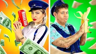 Rijke Agent vs Arme Agent! Grappige Politie Situaties