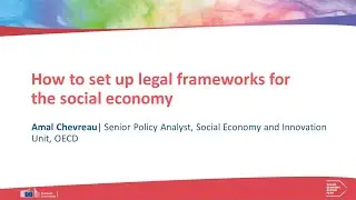 Legal frameworks for the social economy