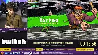 #AD [ESA Winter 2023] TMNT Shredder's Revenge Speedrun in 59:24 (Raphael/Legacy Arcade Chill)