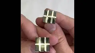 Black Slate Cufflinks Men's Cuff links Silver Bands Fashion Forward #giftsfordad #cufflinks #slate