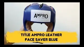 Title Ampro Leather Face Saver Blue