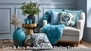Soft Blue Winter Decor Ideas 2025 ❄️ Calm & Airy Modern Home Styling Trends