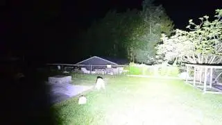 Olight X7vn70.2 21,000 Lumen Night Beam Shot