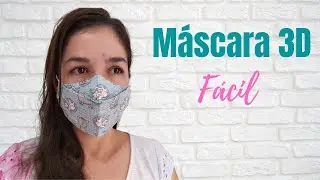 M&aacute;scara 3D com Molde - f&aacute;cil el&aacute;stico ajust&aacute;vel