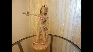 Принцесса Жасмин из джута!/Куклы из джута своими руками.