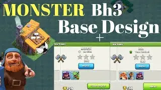 Bh3 VS Bh4|Best BUILDER HALL 3  Base Design|Anti 3 star base Clash Of Clans