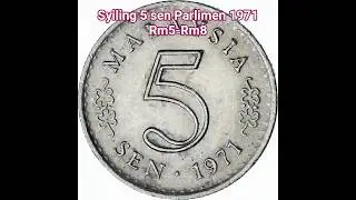 HARGA PASARAN JUAL BELI SYILING 5 SEN PARLIMEN 1971