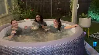 Inflatable Hot Tub 🛁 130 Jets Backyard Spa