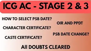 ICG AC 2027 EXAM RESULT | STAGE 2 & 3 COMPLETE PROCESS | PSB DATES | SSB | ALL DOUBTS CLEARED |