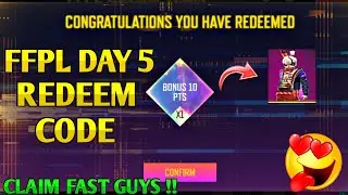 FFPL DAY 5 REDEEM CODE | FFPL DREAM TEAM REDEEM CODE | FREE FIRE NEW REDEEM CODE | VOK Gaming