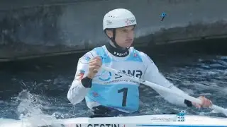 Nicolas Gestin, FRA, Men&rsquo;s Canoe Heats / 2025 ICF Canoe Slalom World Cup Augsburg