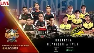 🔴 LIVE STREAMING MSC FINAL ONIC VS LOUVRE #INDOPRIDE #MOBILELEGEND #MSC2019