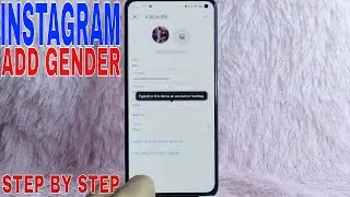 ✅  How To Add Gender On Instagram 🔴