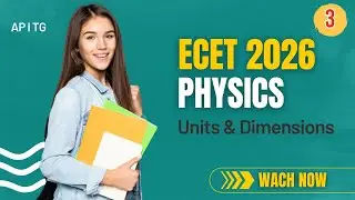 Ecet Physics : Units & Dimensions -3 | How to get best rank in ECET,#Ecet,#Sbtet,#ecetmaths