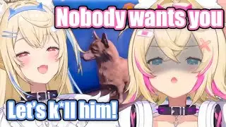 FUWAMOCO is absolutely SAVAGE to this poor dog!【Hololive】